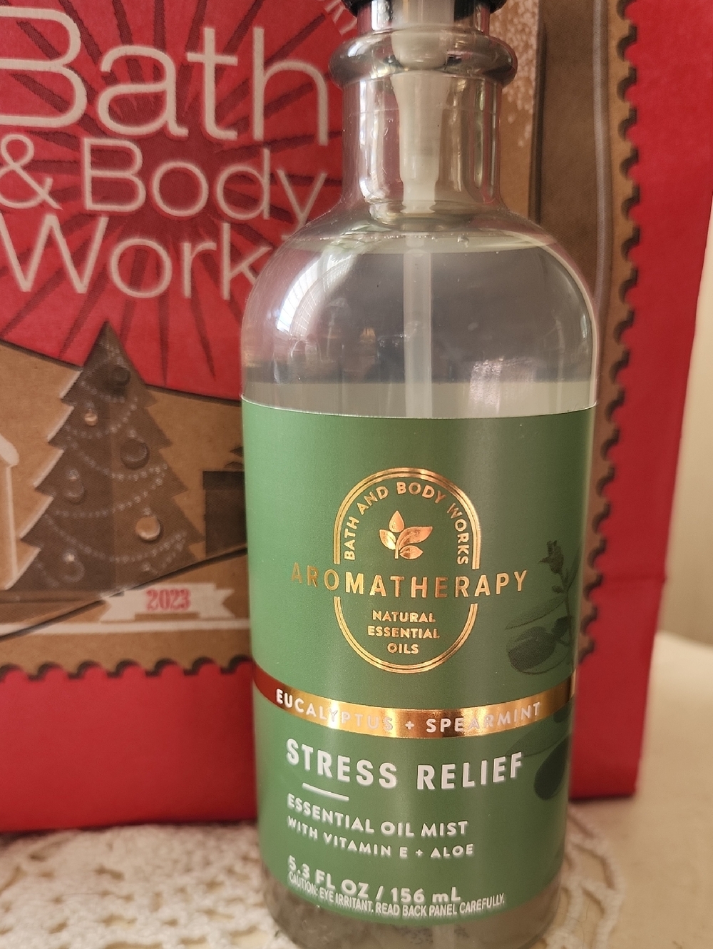 Bath & Body Works Aromatherapy Stress Relief Essential Oil Mist - Green